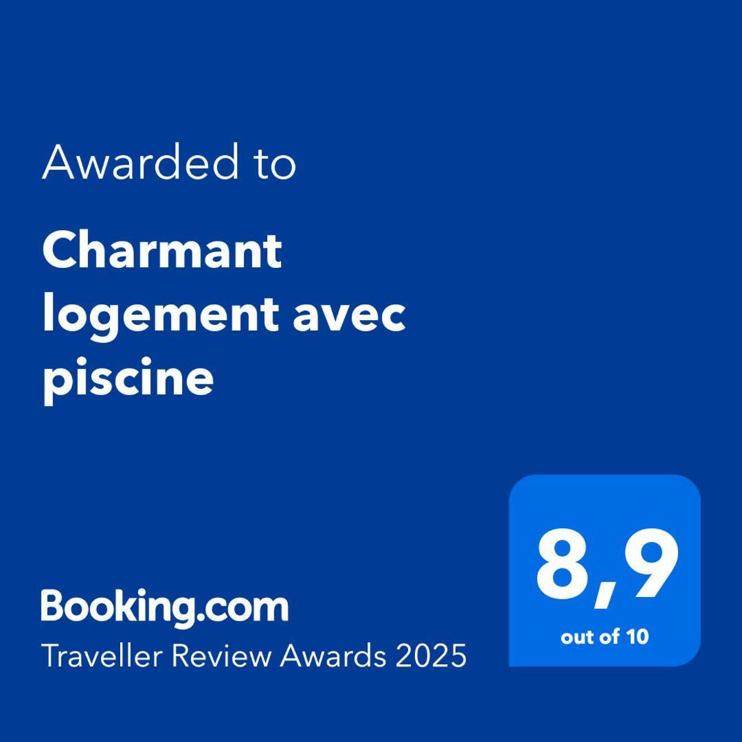 Charmant Logement Avec Piscine Bergerac Extérieur photo